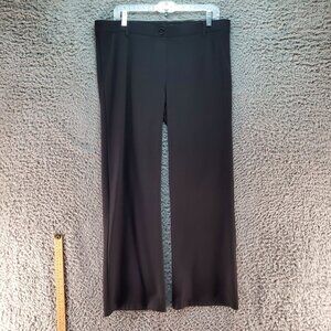 Betabrand Pants Womens XL Petite Black Wide-Leg Stretch Dress Pants Trousers